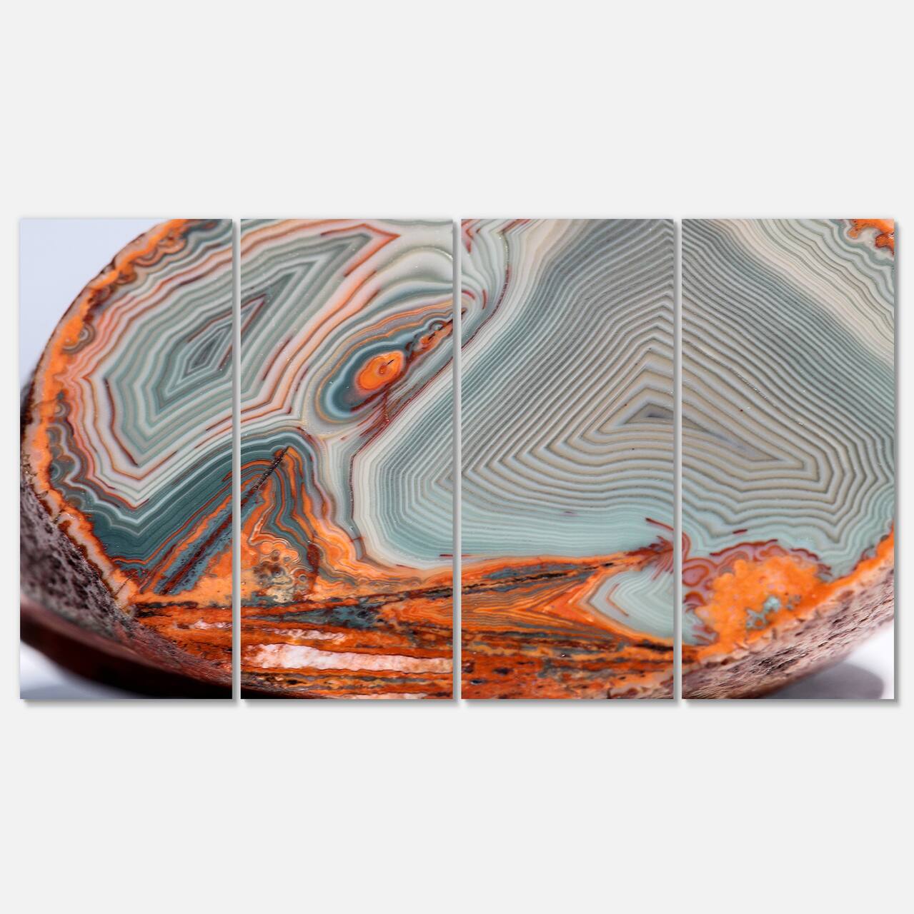 Designart - Beautiful Lake Superior Agate - Abstract Canvas Art Print